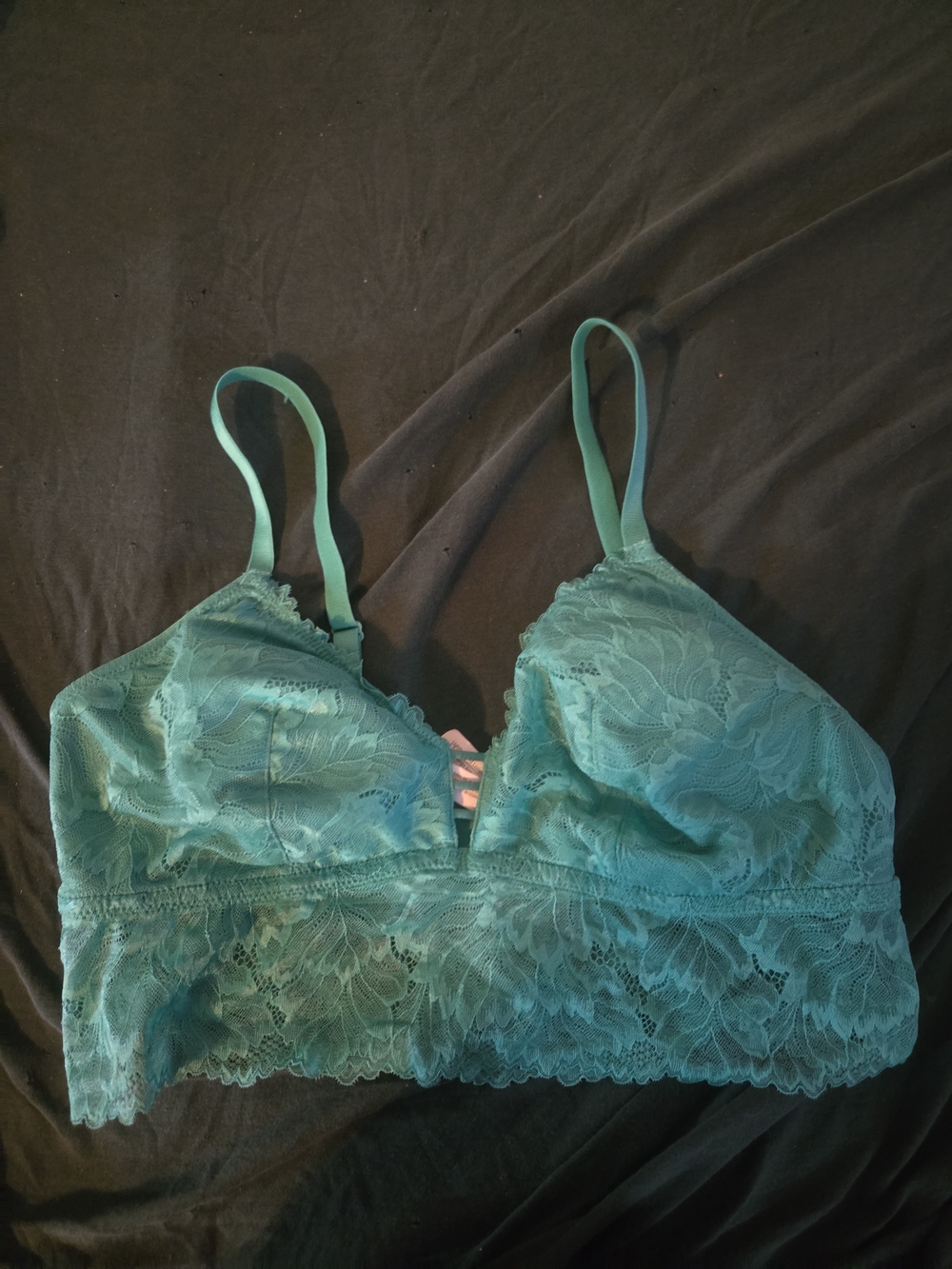 Auden Teal Lace Longline Bralette